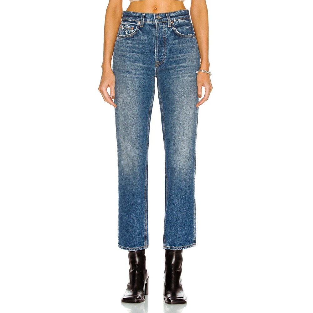 GRLFRND The Cassidy Mid Rise Straight Leg Jeans in‎ La Brea - Size 27